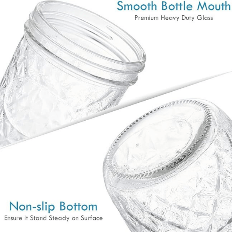 TheCookNook™ Wide Mouth Mason Jars 12 pack