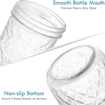 TheCookNook™ Wide Mouth Mason Jars 12 pack